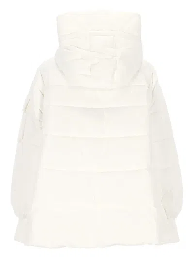 Pinko Hooded Quilted Jacket In White
