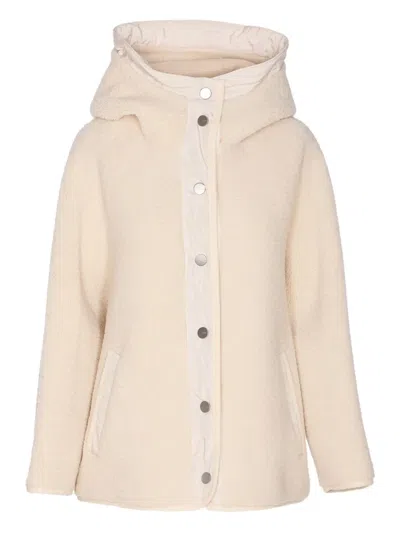Pinko White Polyester Clothing Jackets In Neutral
