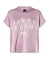 Pinko Logo-print Hooded Blouse In Pink