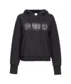 Pinko Hooded Sweater In Black
