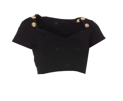 Pinko Hoodia Jumper In Black