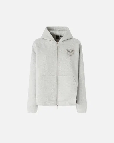 Pinko Zipped Chest. Clothing In Gris Pluie Fine