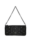 Pinko Horizontal Flat Clutch Bag In Black