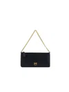 Pinko Horizontal Flat Clutch In Nero-antique Gold