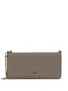 Pinko Horizontal Flat Logo-detail Shoulder Bag In Gray