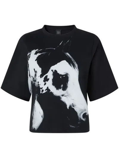 PINKO HORSE-PRINT T-SHIRT