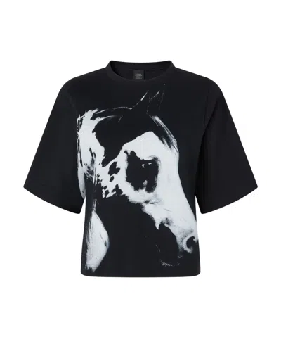 PINKO PINKO X PATRICK MCDOWELL REIMAGINE HORSE PRINTED WIDE T-SHIRT