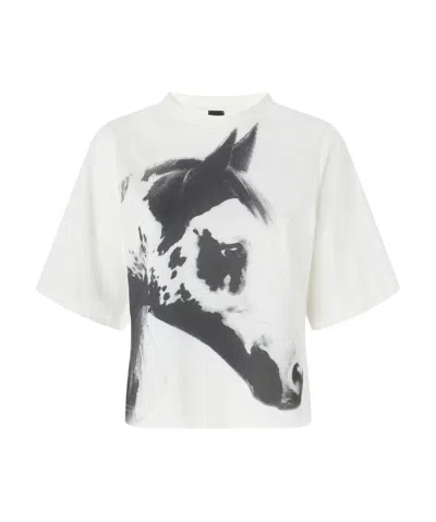 PINKO LOGO-PRINT T-SHIRT