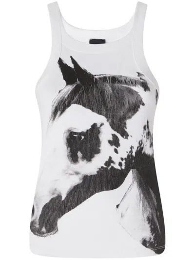 PINKO HORSE-PRINT TANK TOP