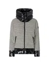 Pinko Houndstooth-pattern Padded Jacket In Multi