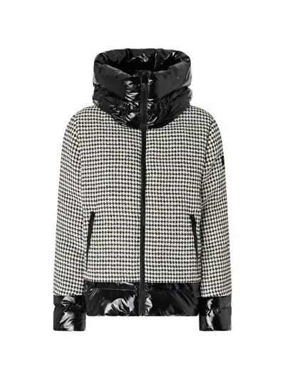 Pinko Houndstooth-pattern Padded Jacket In Multi