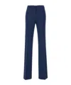 Pinko Hulka High-waist Flared Trousers In Blue