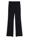 Pinko Flared Trousers With Pockets And Loops In Black