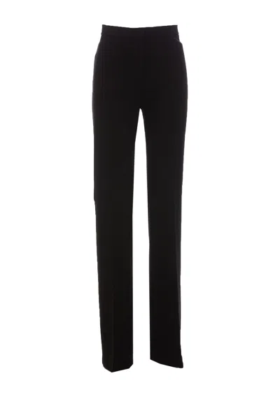 Pinko High-waisted Flared Trousers In Black