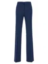 Pinko Hulka High-waist Flared Trousers In Blue