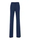 Pinko Hulka High-waist Flared Trousers In Blue