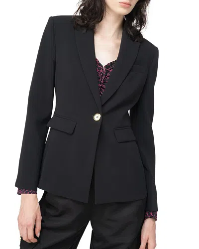 Pinko Humahuaca Giacca Crepe Blazer In Black