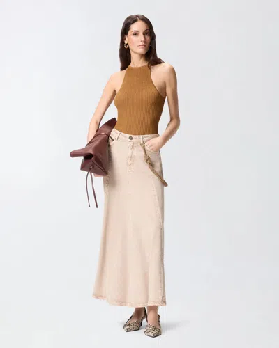 Pinko Hurghada Skirt Ss26 In Brown