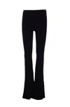 Pinko Black Wool-blend Trousers In Black