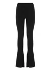 Pinko Black Wool-blend Trousers In Black