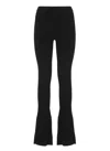 Pinko Black Wool-blend Trousers In Black