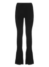 Pinko Black Wool-blend Trousers In Black