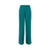 Pinko Pantalon Couture En Satin In Green