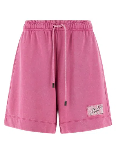 Pinko Idillio Bermuda Shorts Featuring Side Pockets In Pink