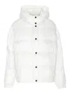Pinko 'down Jacket With Logo Patch In White