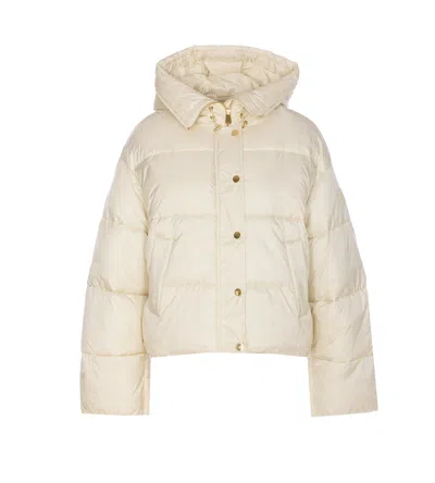 Pinko Impasto Down Jacket In Neutral