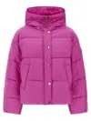 Pinko Impasto Puffer Jackets Purple In Pink