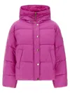 Pinko Impasto Puffer Jackets Purple In Pink