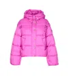 Pinko Impasto Puffer Jackets Purple In Pink