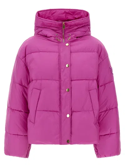 Pinko Impasto Puffer Jackets Purple In Pink