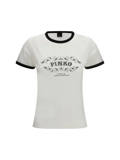 Pinko Imperia T-shirt Jersey Vintage In White
