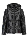 Pinko Black Indice Down Jacket In Black