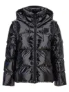 Pinko Black Indice Down Jacket In Nero