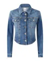 Pinko Indigo Denim Bustier Jacket In Indigo