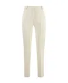 Pinko Bello Straight-leg Trousers In Nude