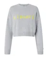 Pinko Intarsia-knit Jumper In Gray