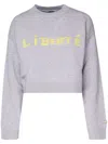 Pinko Intarsia-knit Jumper In Grey