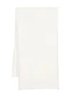 Pinko Intarsia-knit Logo Rectangle Scarf In White
