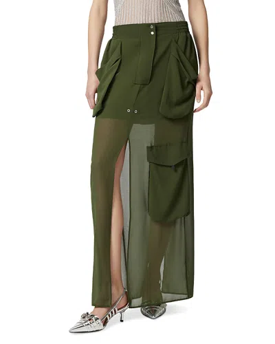 PINKO INVECE NO GONNA GEORGETTE SKIRT