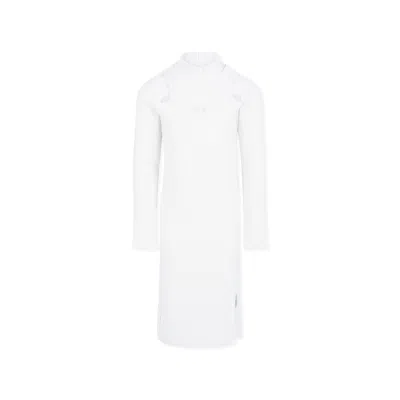 Pinko Kids' Ivory Dress For Girl With Logo