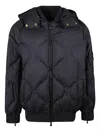 Pinko Puffer Jacket With Quilted Pattern In Black