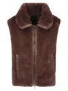 Pinko Brown Polyester Clothing Jackets In Brown