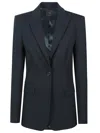 Pinko Flap Pockets Lapels Jacket For In Black