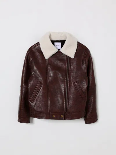 Pinko Jacket  Kids Color Brown In Burgundy