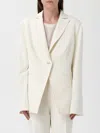 Pinko Slim Fit Model Blazer With Botton In White
