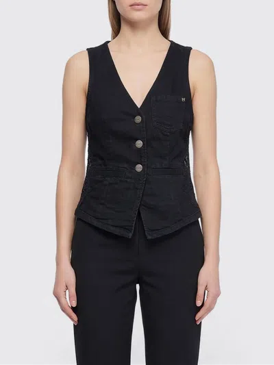 Pinko Limousine Black Denim Vest